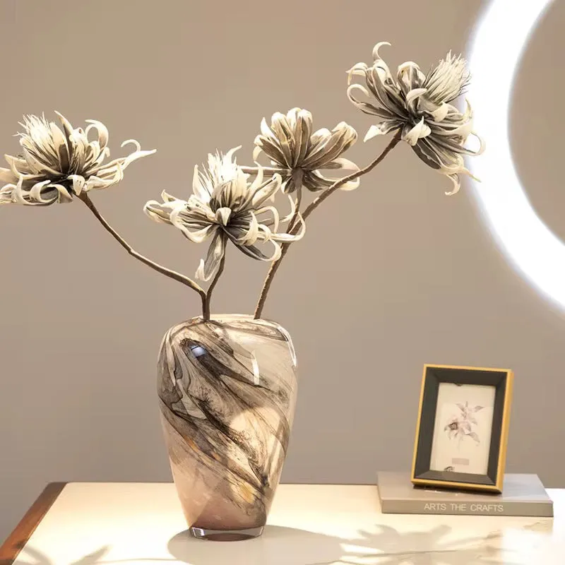 زهرية زجاجية إبداعية برمال متحركة - Creative Glass Vase Quicksand Stone