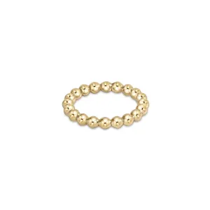 Classic Gold 3mm Bead Ring- Size 7