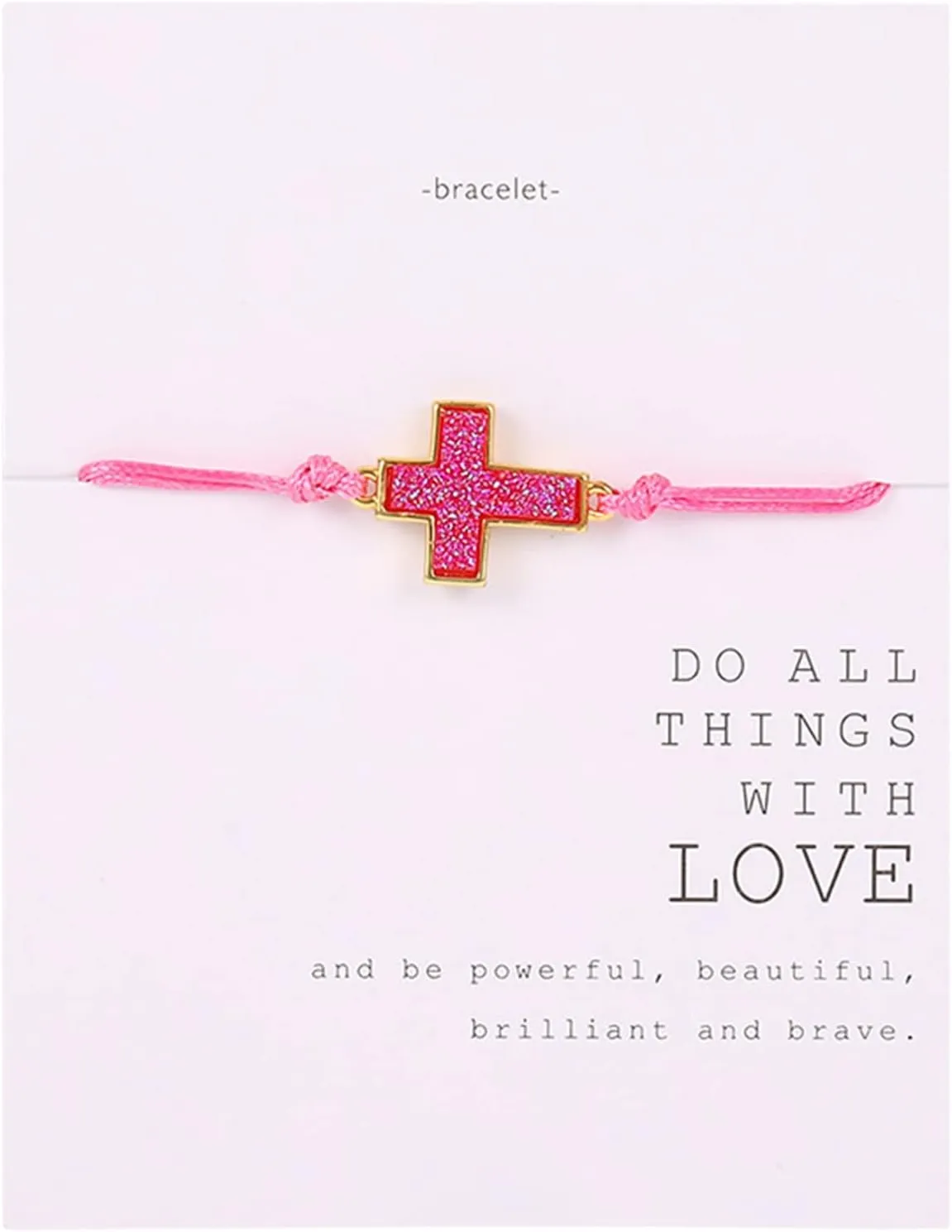 Dainty Boho Charm Chain Bracelets for Women Crystal Cluster Resin Wax Rope Bracelet Bracelet Bracelet Chain Punk- Girls