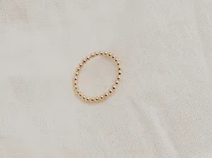 FINER RINGS Beaded Ring gold