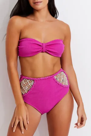 Hand-Beaded Knit Bikini Bottom X Harrods
