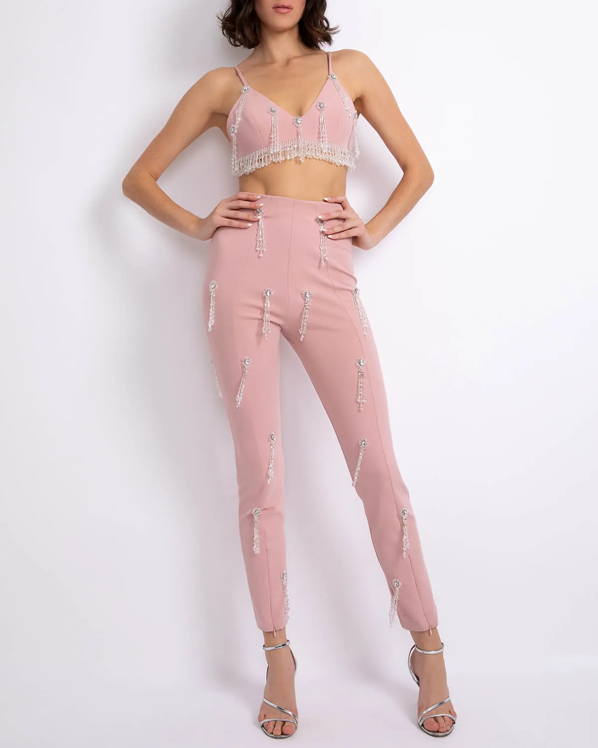Hand-Beaded Legging