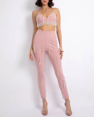 Hand-Beaded Legging