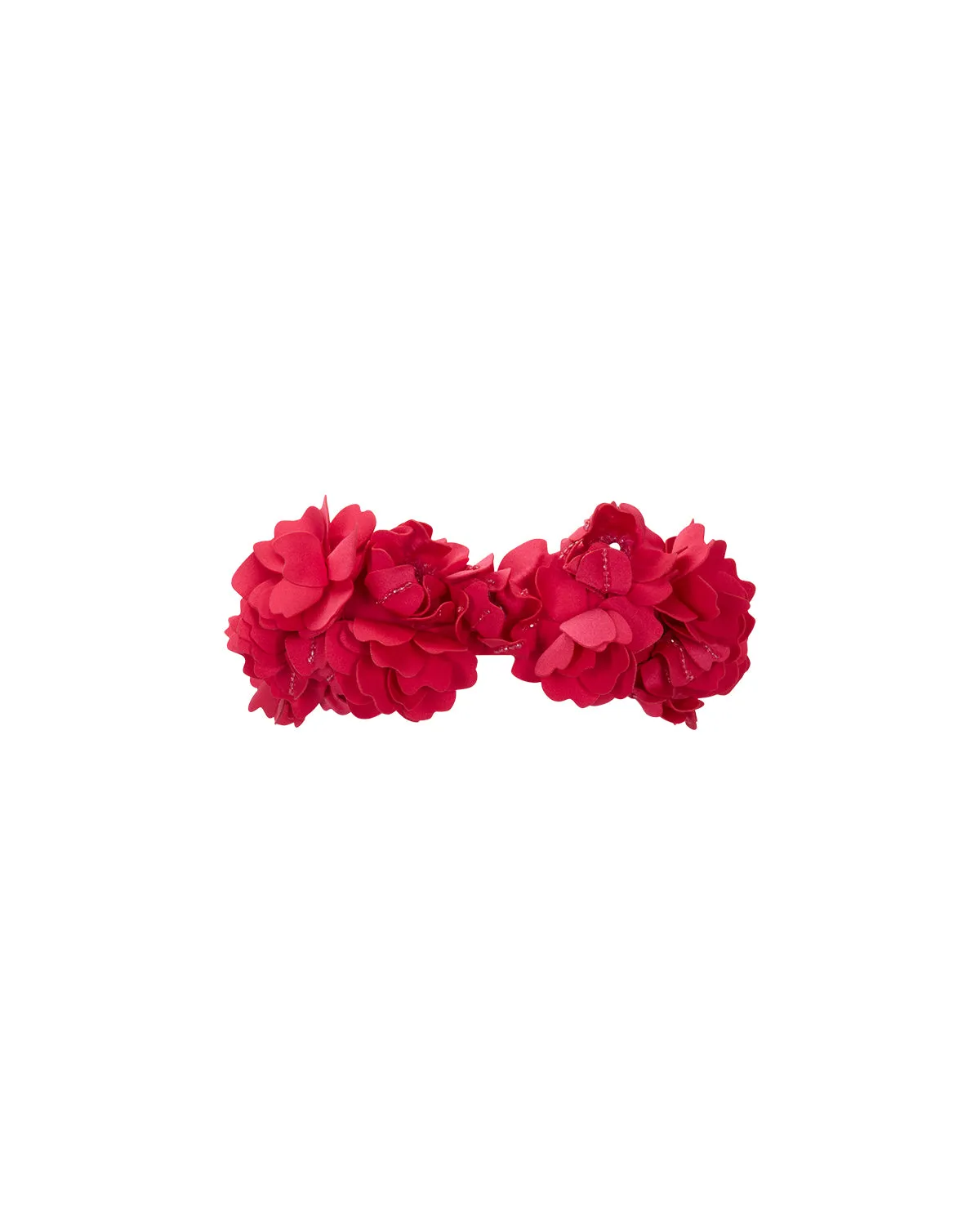 Hand-Embroidered 3D Flower Top