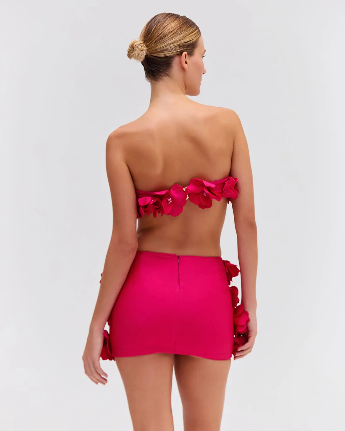 Hand-Embroidered 3D Flower Top