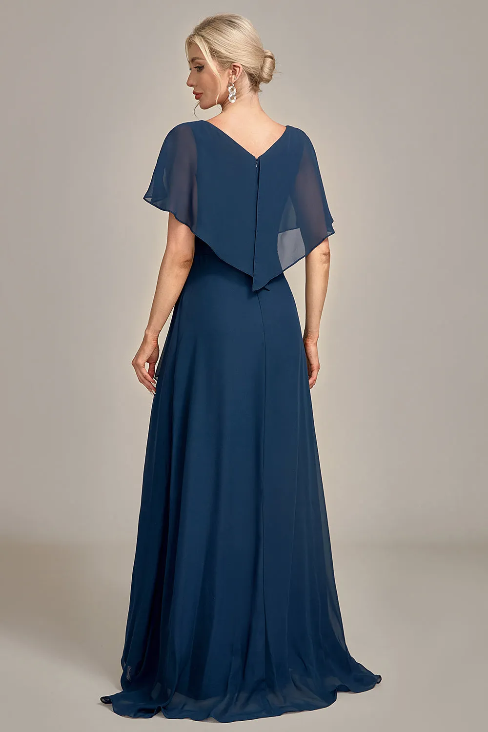 Luolandi A-Line Asymmetrical Sequins Mother of the Bride Dress With Beading Floor Length
