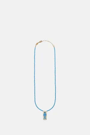 Pacific Blue Gone Fishing Necklace