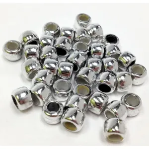 Pony Beads 9mm Silver 35g