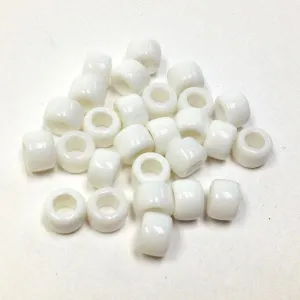 Pony Beads 9mm White 35g