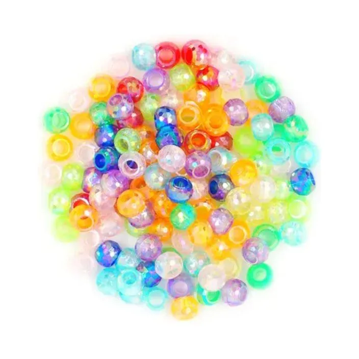 Pony Beads Crystal Finish
